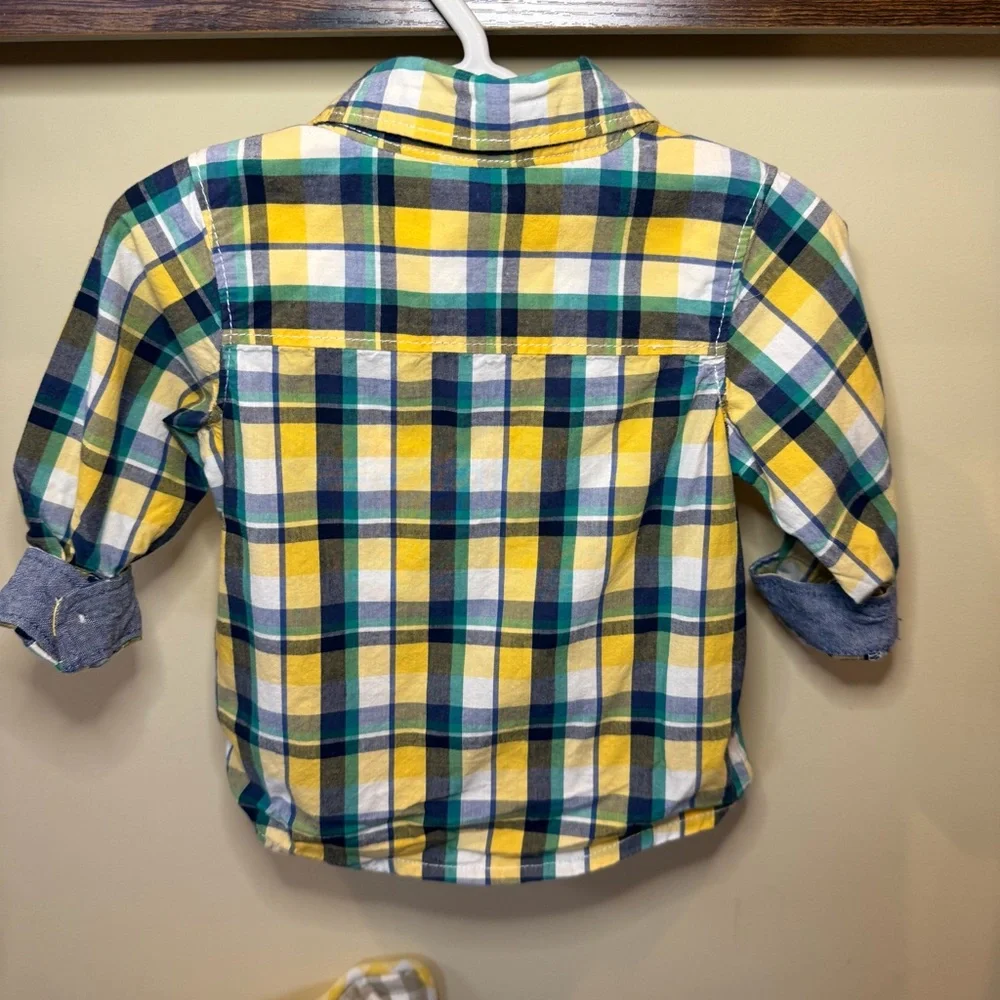 OshKosh B'gosh The Children's Place Baby Boys Plaid Shirts Size 12 Months